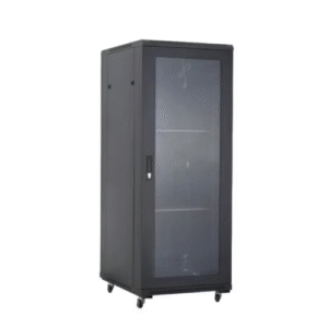 32U Free Standing Network Data Cabinet with Glass Door – 600mm x 800mm